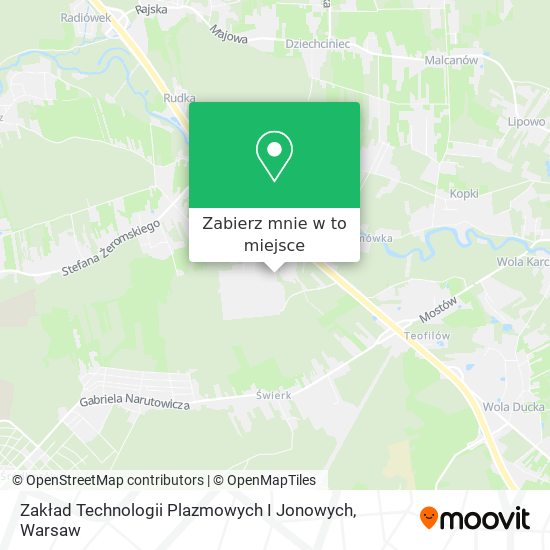 Mapa Zakład Technologii Plazmowych I Jonowych