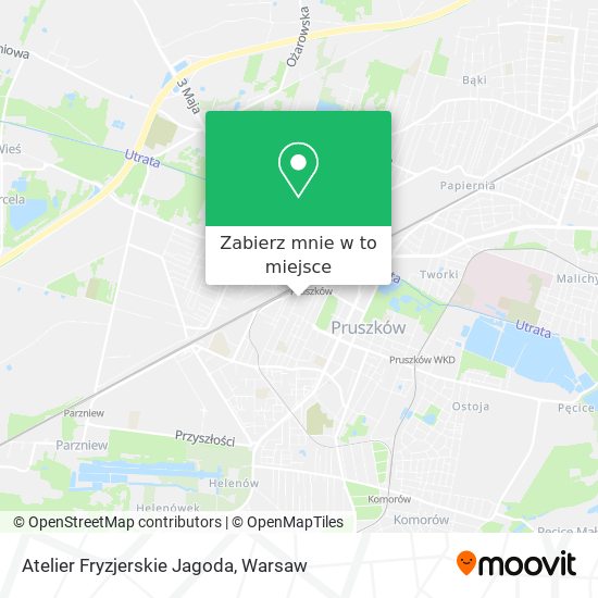 Mapa Atelier Fryzjerskie Jagoda