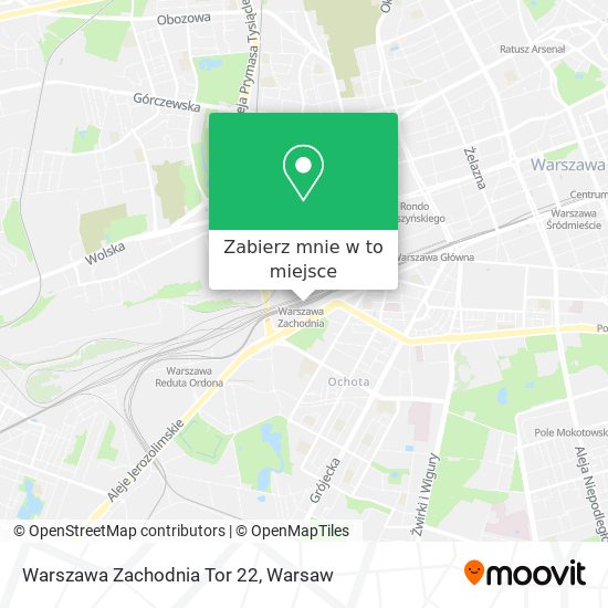 Mapa Warszawa Zachodnia Tor 22