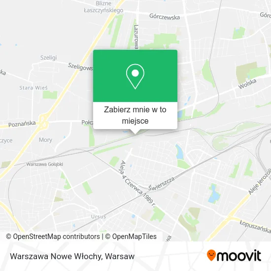 Mapa Warszawa Nowe Włochy