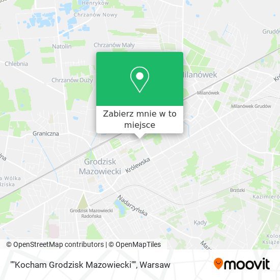 Mapa ""Kocham Grodzisk Mazowiecki""