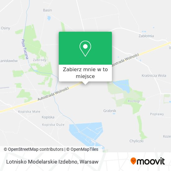 Mapa Lotnisko Modelarskie Izdebno