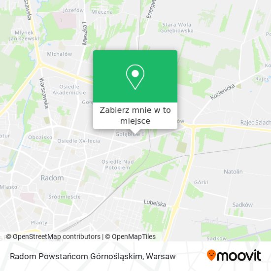 Mapa Radom Powstańcom Górnośląskim