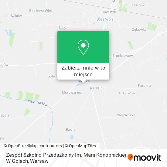 Mapa Zespół Szkolno-Przedszkolny Im. Marii Konopnickiej W Golach