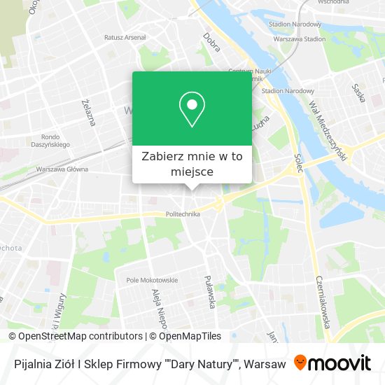 Mapa Pijalnia Ziół I Sklep Firmowy ""Dary Natury""