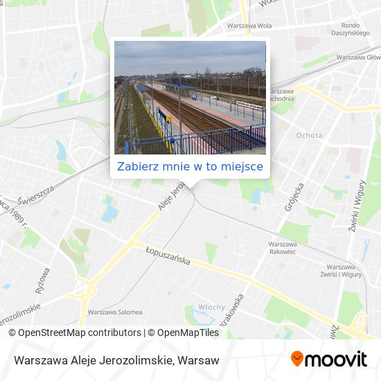 Mapa Warszawa Aleje Jerozolimskie