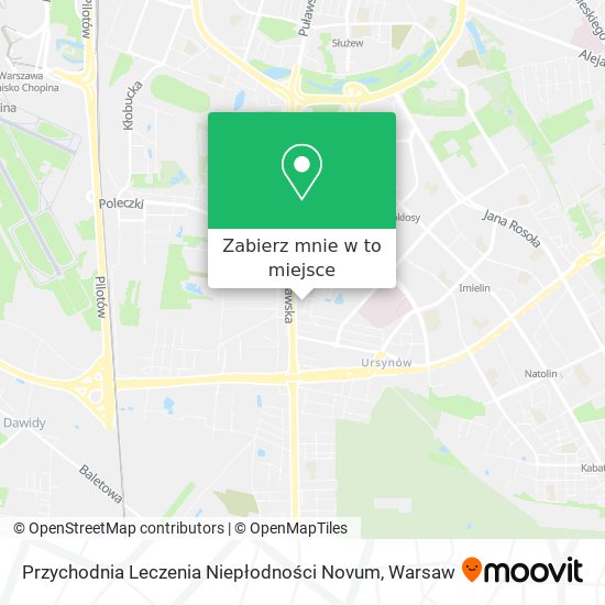 Mapa Przychodnia Leczenia Niepłodności Novum