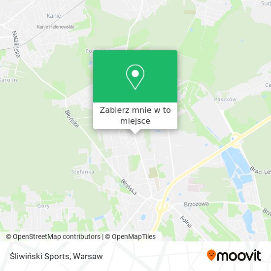 Mapa Śliwiński Sports