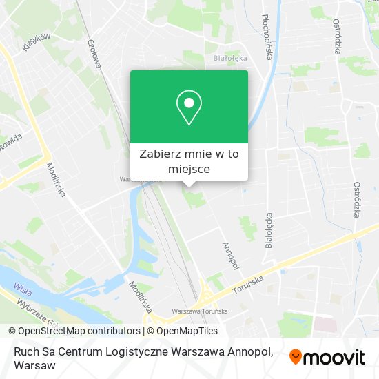 Mapa Ruch Sa Centrum Logistyczne Warszawa Annopol