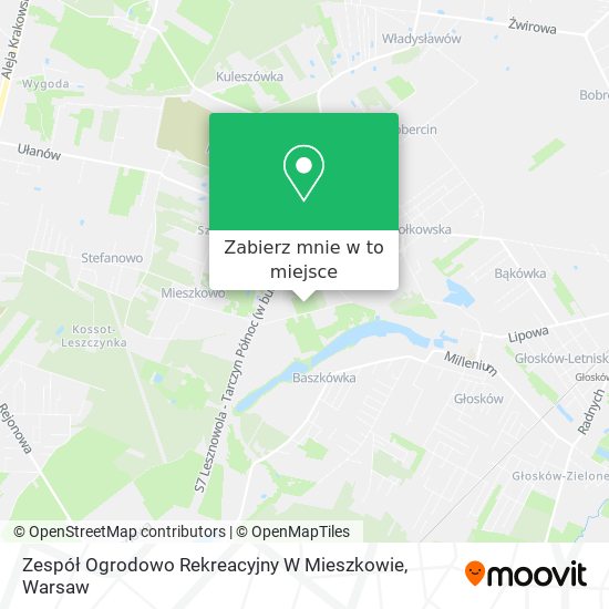 Mapa Zespół Ogrodowo Rekreacyjny W Mieszkowie