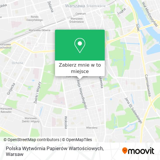 Mapa Polska Wytwórnia Papierów Wartościowych