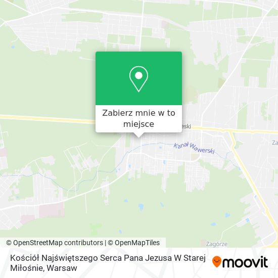 Mapa Kościół Najświętszego Serca Pana Jezusa W Starej Miłośnie