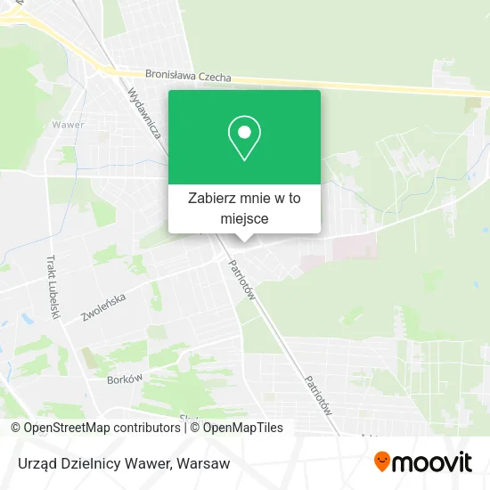 Mapa Urząd Dzielnicy Wawer