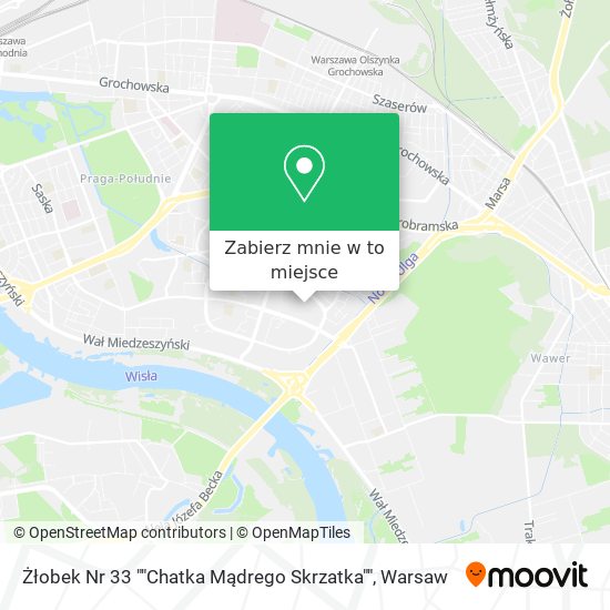 Mapa Żłobek Nr 33 ""Chatka Mądrego Skrzatka""