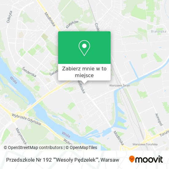 Mapa Przedszkole Nr 192 ""Wesoły Pędzelek""