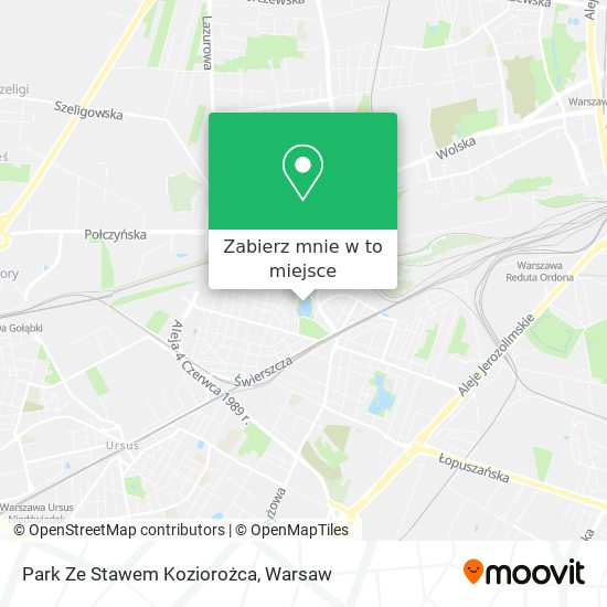 Mapa Park Ze Stawem Koziorożca