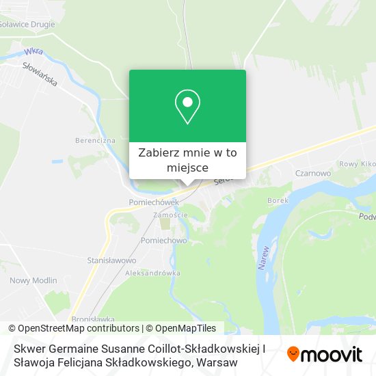 Mapa Skwer Germaine Susanne Coillot-Składkowskiej I Sławoja Felicjana Składkowskiego