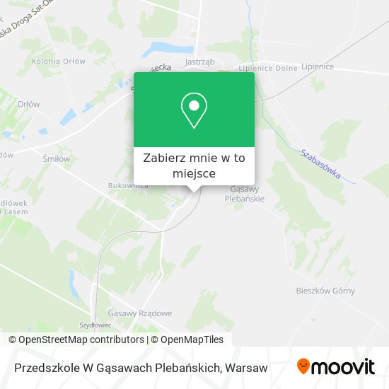 Mapa Przedszkole W Gąsawach Plebańskich