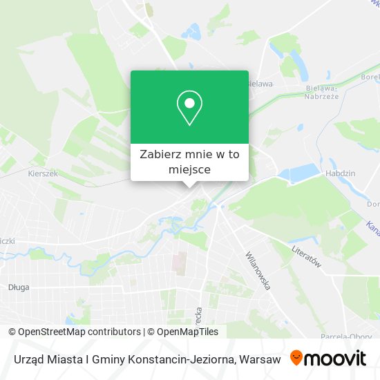 Mapa Urząd Miasta I Gminy Konstancin-Jeziorna