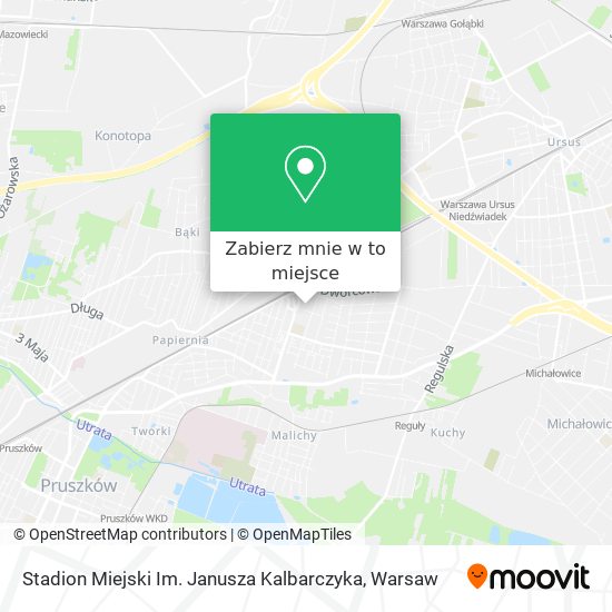 Mapa Stadion Miejski Im. Janusza Kalbarczyka