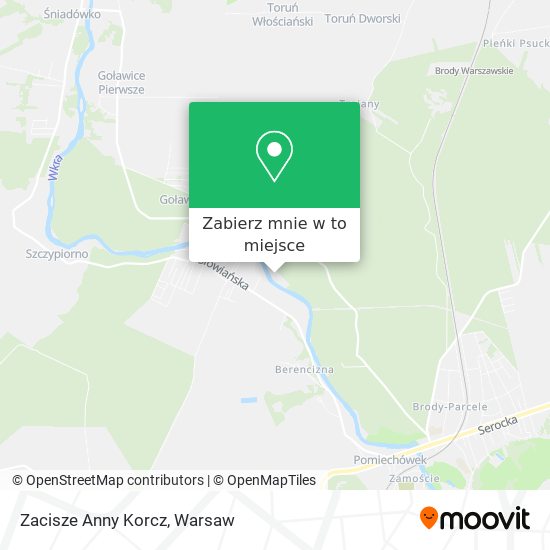 Mapa Zacisze Anny Korcz