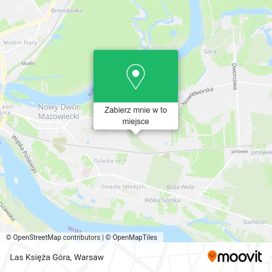 Mapa Las Księża Góra
