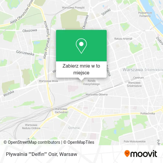 Mapa Pływalnia ""Delfin"" Osir