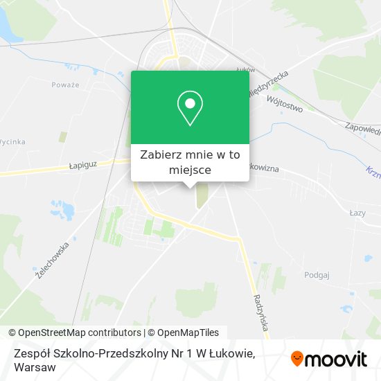 Mapa Zespół Szkolno-Przedszkolny Nr 1 W Łukowie