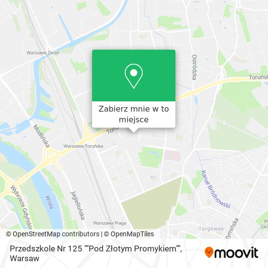 Mapa Przedszkole Nr 125 ""Pod Złotym Promykiem""