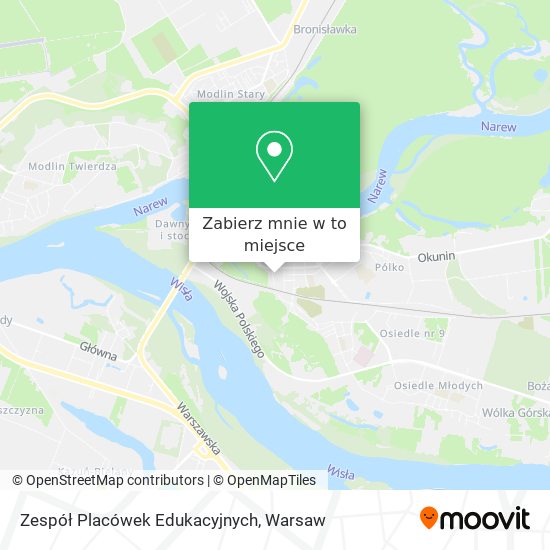 Mapa Zespół Placówek Edukacyjnych