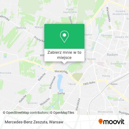 Mapa Mercedes-Benz Zeszuta