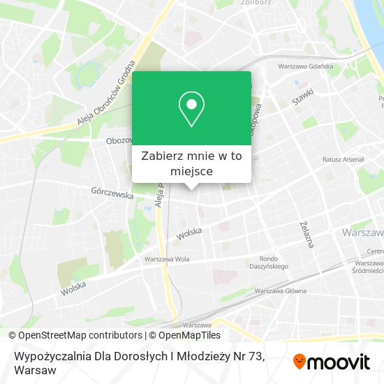 Mapa Wypożyczalnia Dla Dorosłych I Młodzieży Nr 73