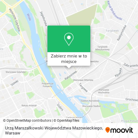 Mapa Urzą Marszałkowski Województwa Mazowieckiego