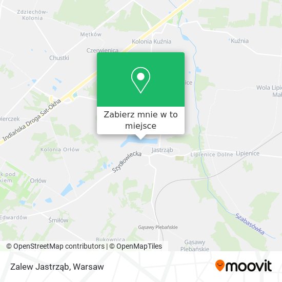 Mapa Zalew Jastrząb