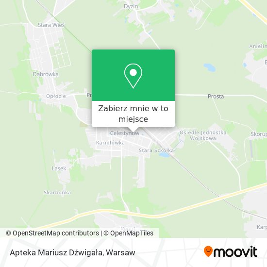 Mapa Apteka Mariusz Dźwigała