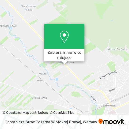 Mapa Ochotnicza Straż Pożarna W Mokrej Prawej