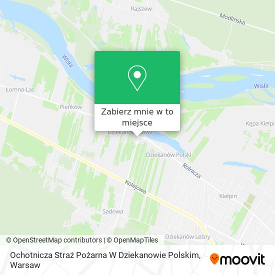 Mapa Ochotnicza Straż Pożarna W Dziekanowie Polskim