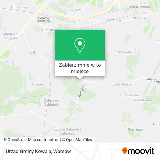 Mapa Urząd Gminy Kowala