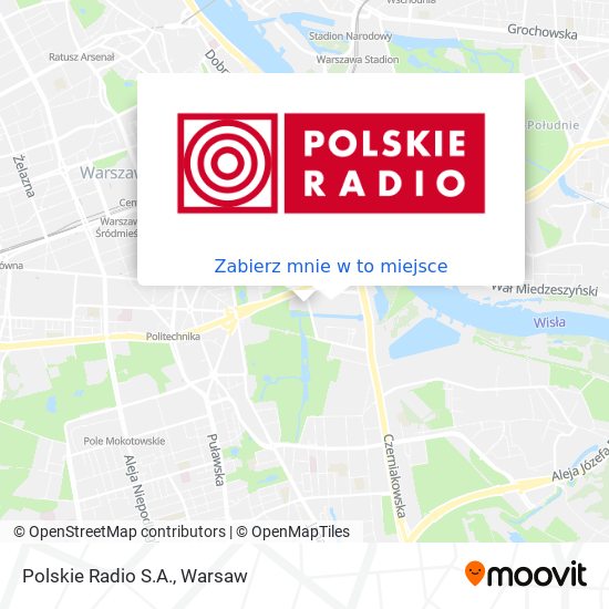 Mapa Polskie Radio S.A.