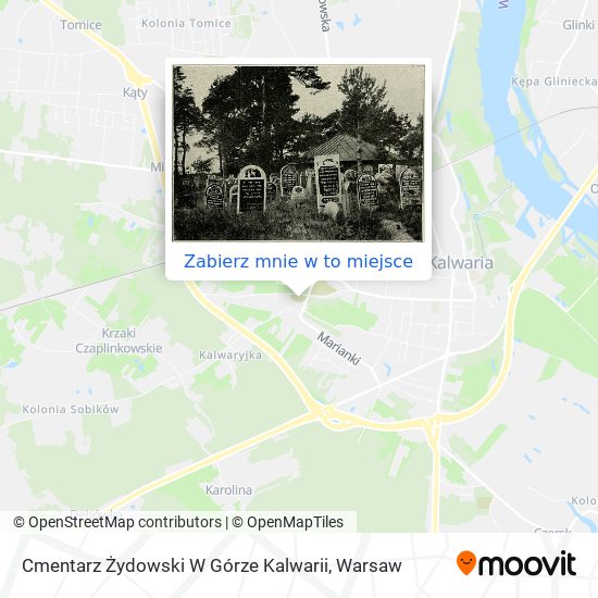 Mapa Cmentarz Żydowski W Górze Kalwarii