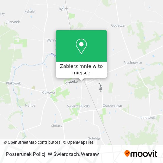 Mapa Posterunek Policji W Świerczach