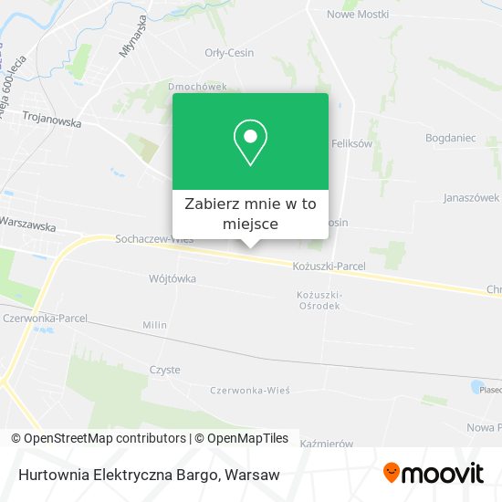 Mapa Hurtownia Elektryczna Bargo