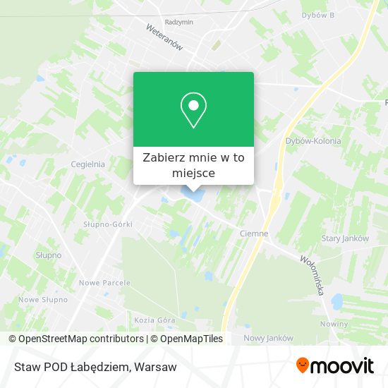 Mapa Staw POD Łabędziem