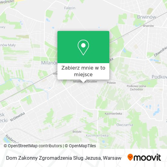 Mapa Dom Zakonny Zgromadzenia Sług Jezusa