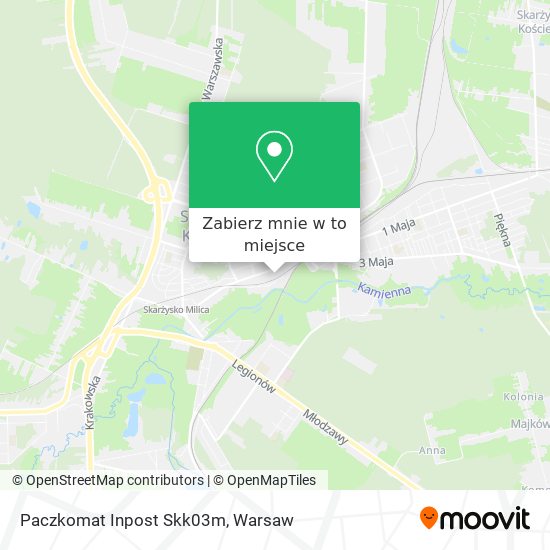 Mapa Paczkomat Inpost Skk03m