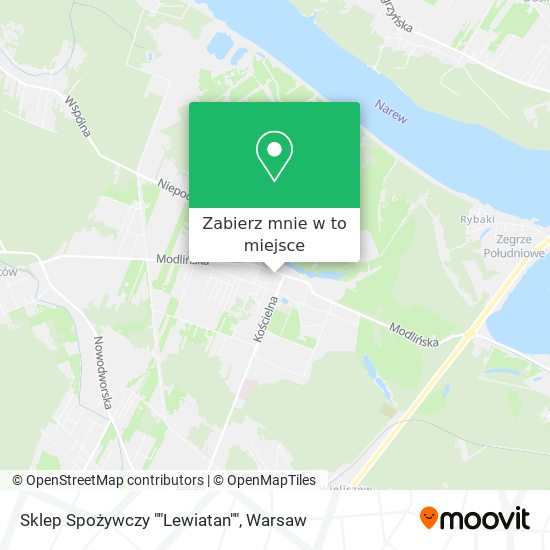 Mapa Sklep Spożywczy ""Lewiatan""