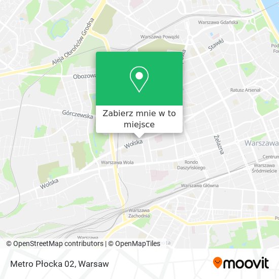 Mapa Metro Płocka 02