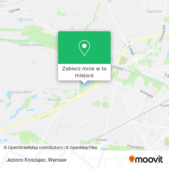 Mapa Jezioro Koszajec