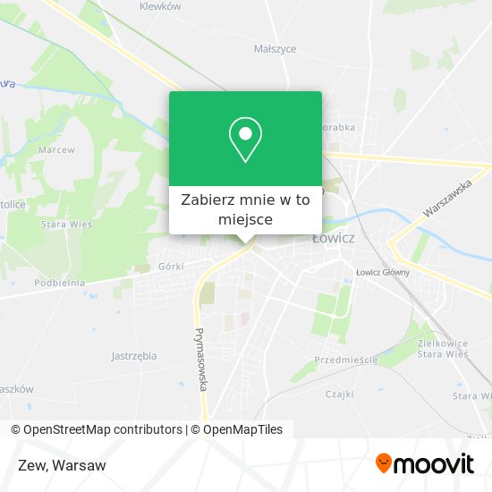 Mapa Zew