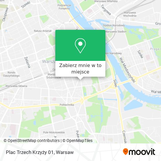 Mapa Plac Trzech Krzyży 01